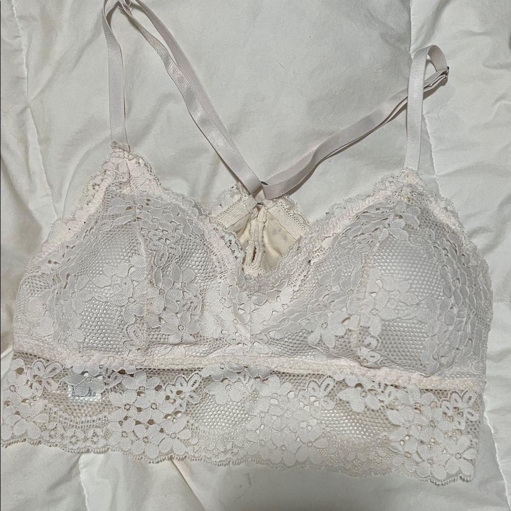 Forever 21 Lace Bralette in White